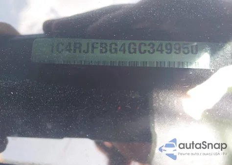 2016 Jeep Grand Cherokee Limited 75Th Anniversary z USA, uszkodzony, nr VIN 1C4RJFBG4GC349950